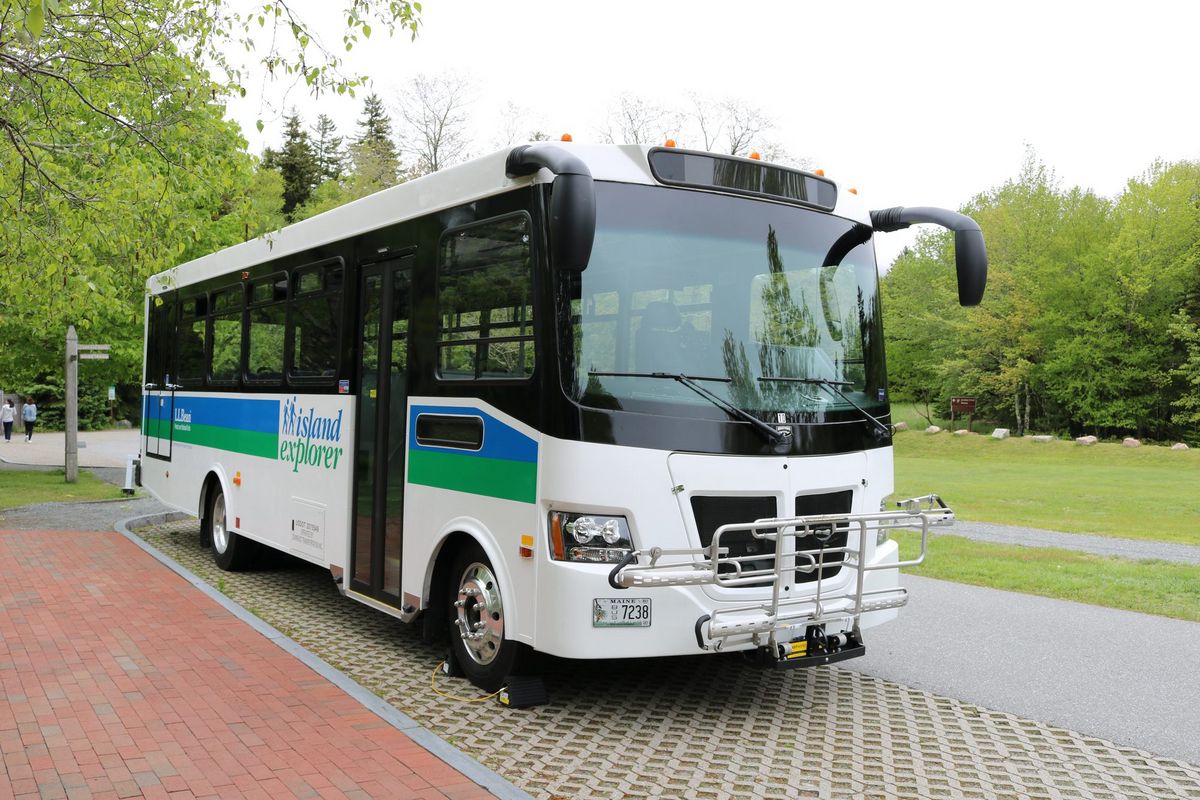 Island Explorer bus serving Acadia