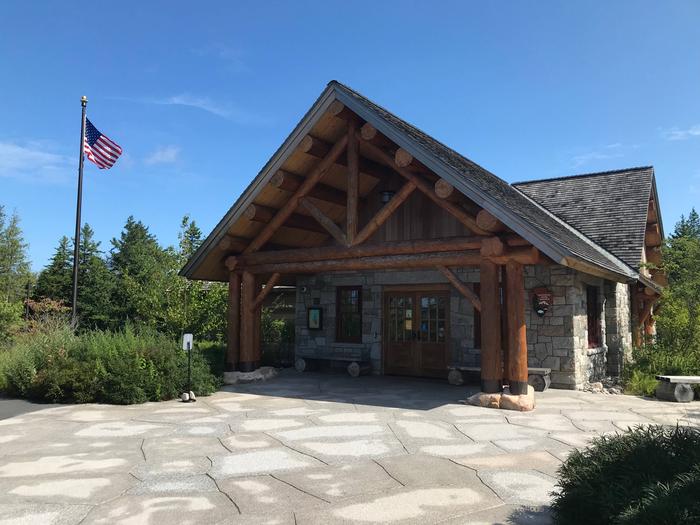 Ranger station building at Schoodic Woods Campground