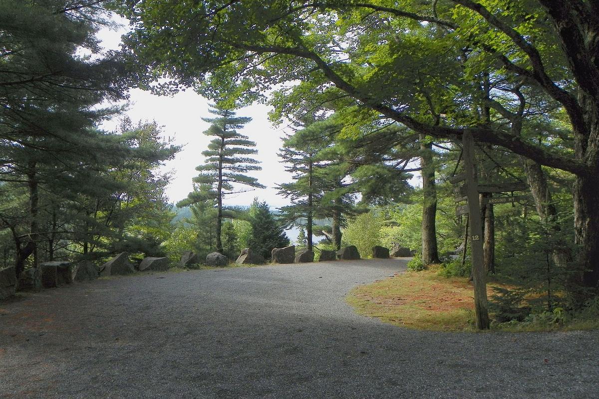 Cyclists riding one of Acadia National Park’s historic carriage roads