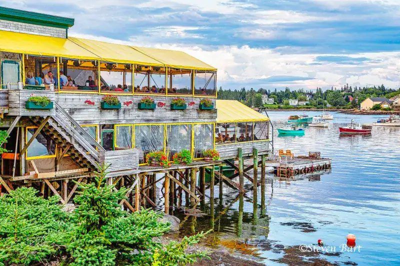 Working harbor and lobster boats on Mount Desert Island