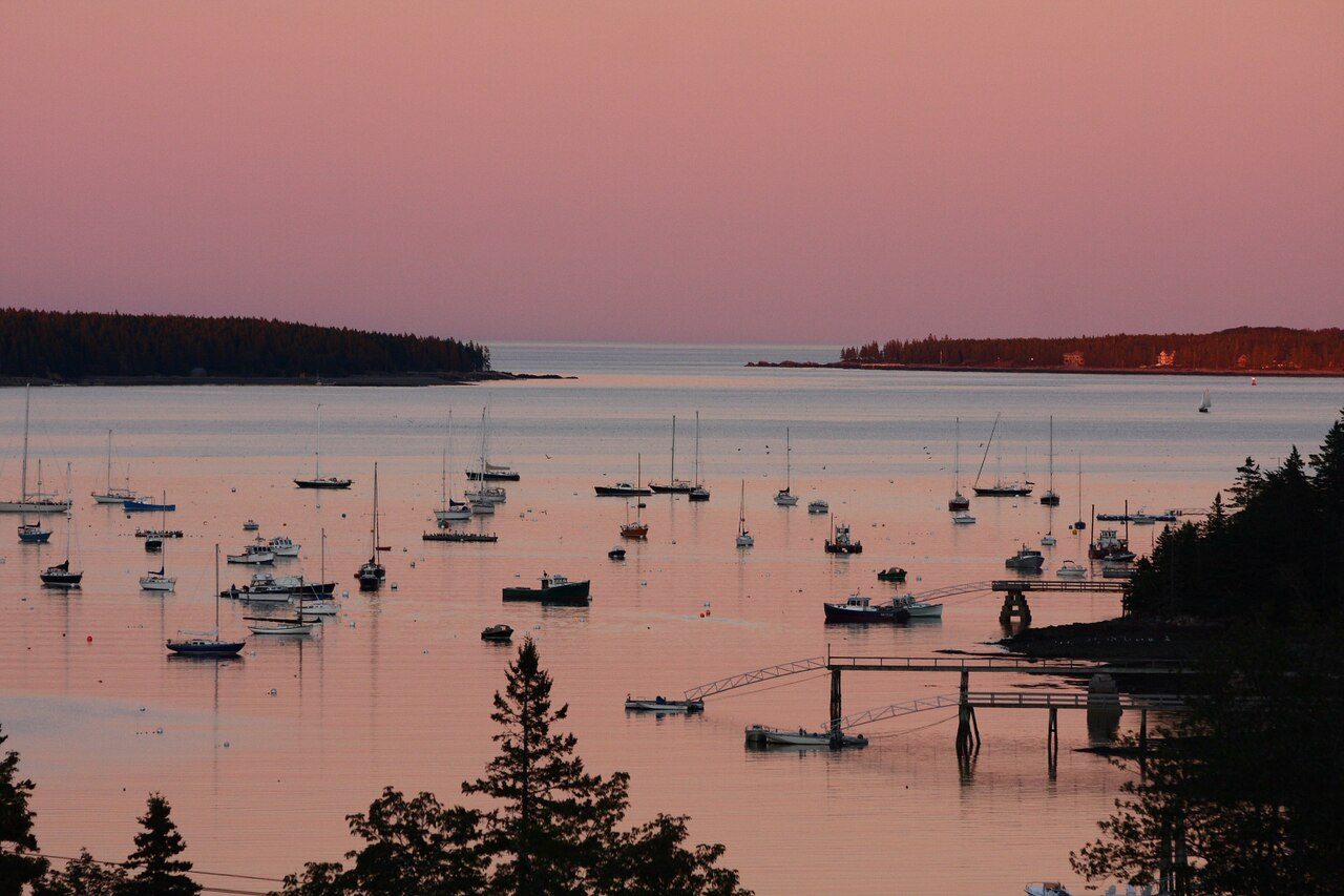 Boats and working waterfront in Southwest Harbor, Maine