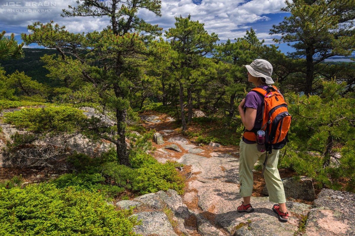 Granite summit view from Acadia Mountain