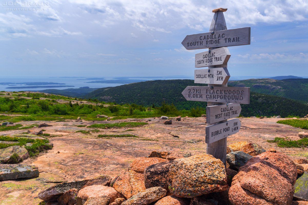 Scenery along Cadillac South Ridge in Acadia National Park
