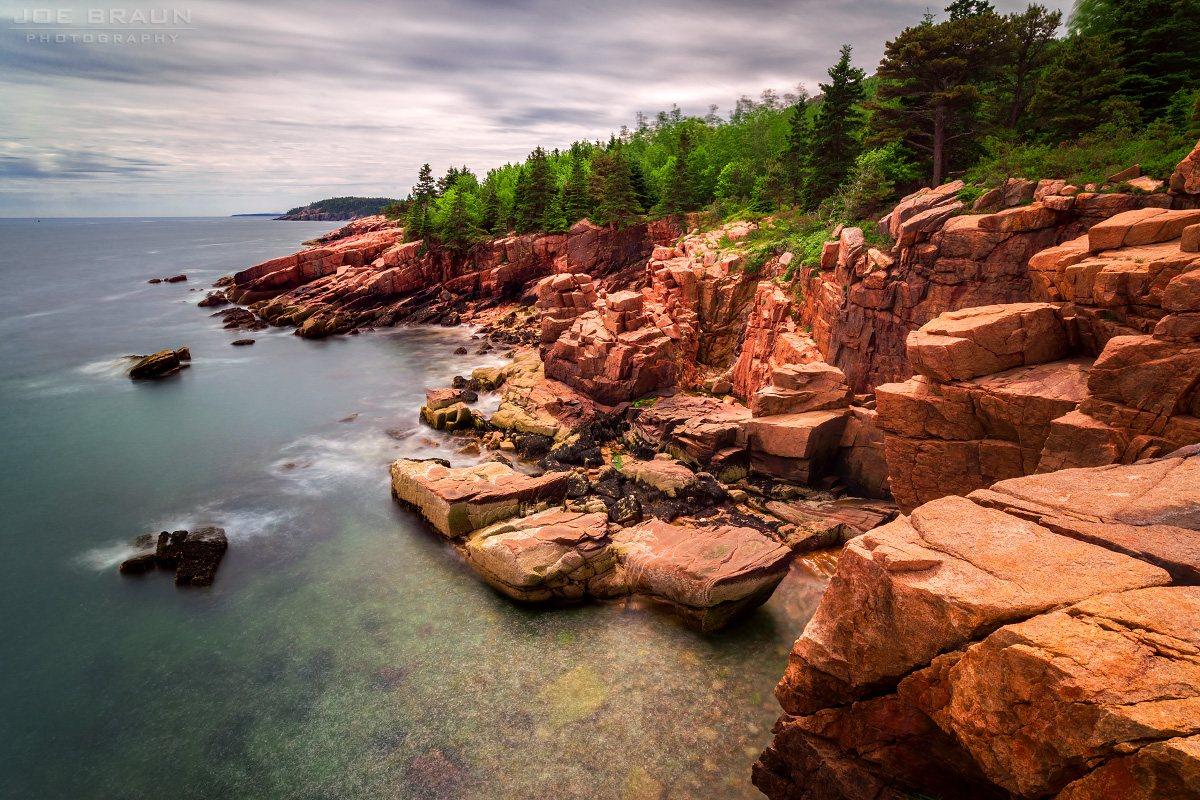 Clouds changing over the exposed coast along Ocean Path