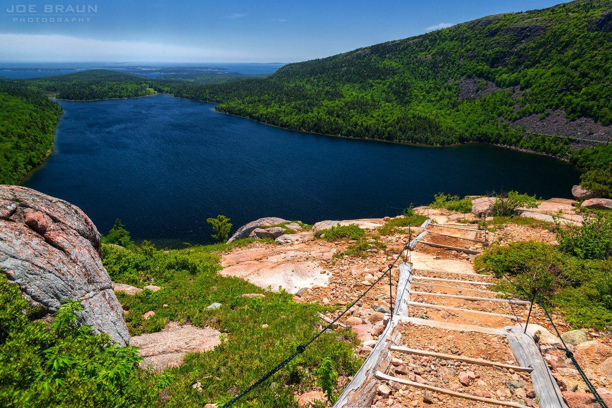 Scenery along South Bubble Summit in Acadia National Park